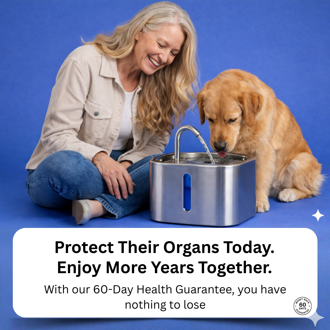 PawMex Stainless Steel Water Fountain (8 Filters)